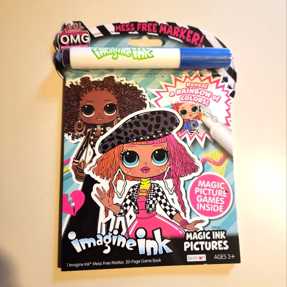 OMG Magic Ink Coloring Book